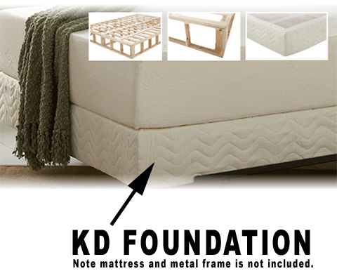 KD box spring style firm foundation