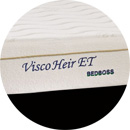bed boss memory foam bamboo infused euro top medium firm visco elastic mattress
