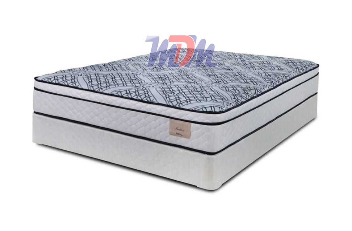 traditional mattress medium feel plush  euro top heavy duty american made 
