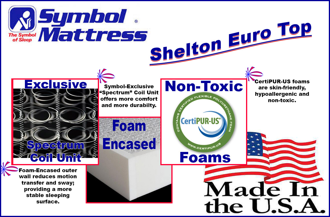 comfortec shelton euro top mattress traditional heavy duty affordable medium firm plush mattress