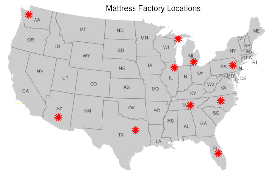 Mattress Factory Pickup Locations