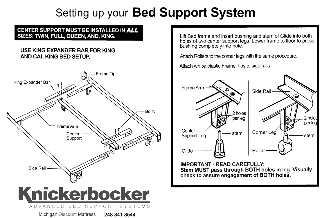 Heavy Duty Metal Bed Frame Universal Size, How To Set Up A Metal Bed Frame