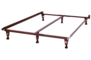 Quality Metal Bed Frame With Center, Metal Bed Frame Leg Caps