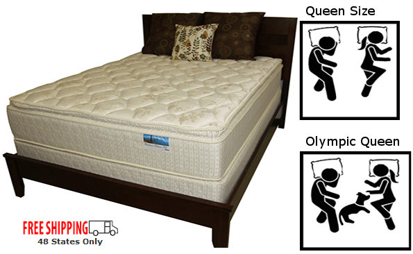 Olympic queen mattress deals size